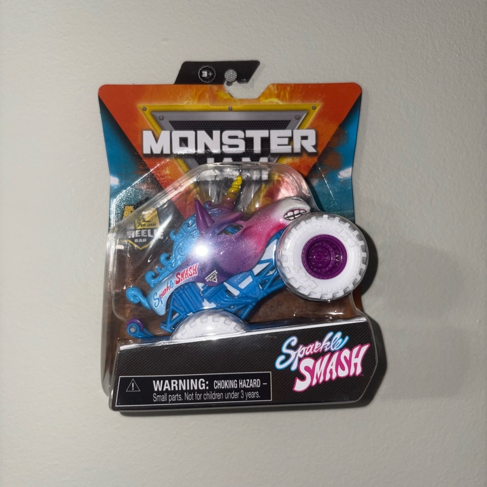 Wheelie Monster Jam Sparkle Smash- Poster included